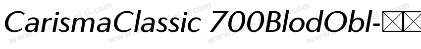 CarismaClassic 700BlodObl字体转换